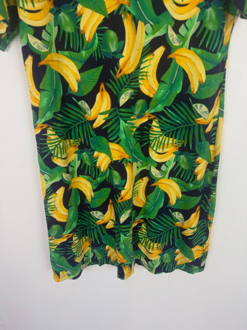 NWT Old Navy Tropical Banana Palm Leaf Print T-Shirt Dress Short Sleeve Size XL - Picture 4 of 10